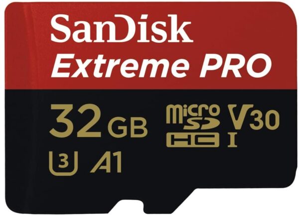 SanDisk Extreme Pro 32GB microSD SDHC SQXCG 100MB/s 90MB/s V30 U3 C10 UHS-1 4K UHD Shock temperature water & X-ray proof with SD Adaptor 16GB