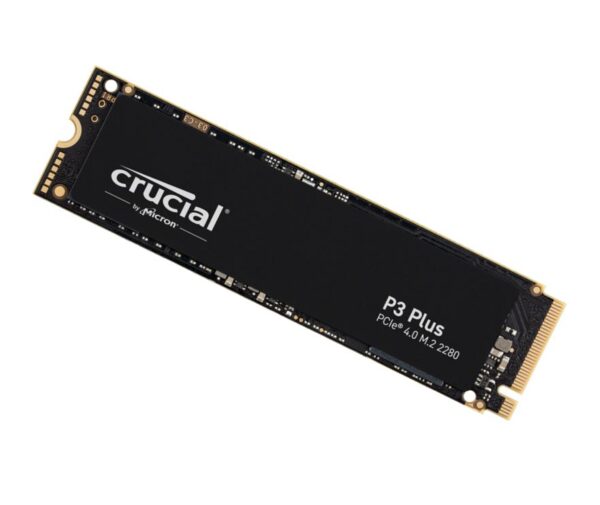 Crucial P3 Plus 2TB Gen4 NVMe SSD 5000/4200 MB/s R/W 440TBW 680K/850K IOPS 1.5M hrs MTTF Full-Drive Encryption M.2 PCIe4 5yrs