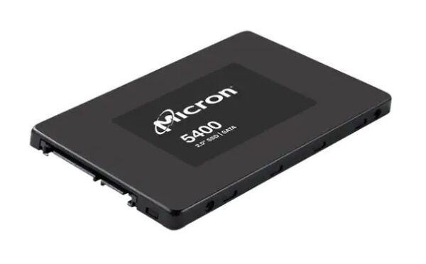 Micron 5400 PRO 3.84TB 2.5' SATA EnterpriseSSD 540R/520W MB/s 95K/33K IOPS 17520TBW 1.5DWPD 3M hrs MTTF AES 256-bit encryption Server Data Centre 5yrs