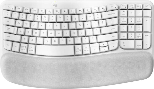 Logitech Ergo Series Wave Keys Wireless Ergonomic Keyboard (Off-white)