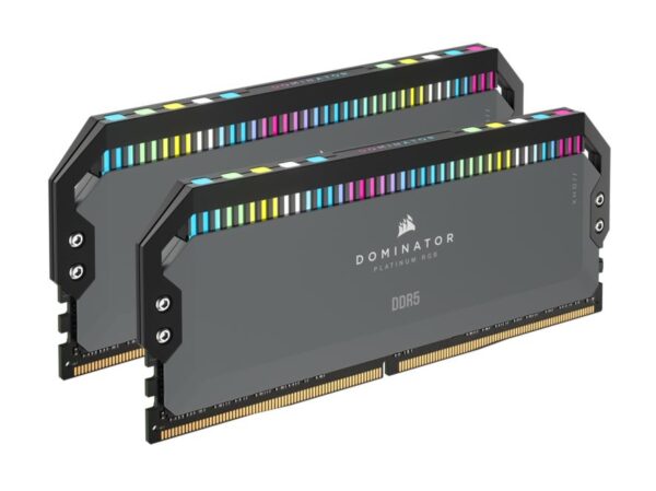 Corsair Dominator Platinum RGB 32GB (2x16GB) DDR5 UDIMM 5600Mhz C36 1.25V Black Desktop PC Gaming Memory for AMD Expo Ryzen 7000 Series