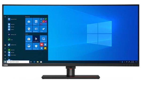 LENOVO ThinkVision P40w-20 40' WUHD Curve Monitor IPS 5K 5120x2160 21:9 Height Adjustable Tilt Swivel DP HDMI TBT4 USB-C Hub USB-B LAN Audio 4xUSB