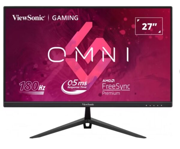 ViewSonic 27'180Hz 0.5ms, Fast IPS, Crisp Image & Smooth play. VESA Clear MR certified, Freesync, Adaptive Sync, Speakers, VX2728 Gaming Monitor