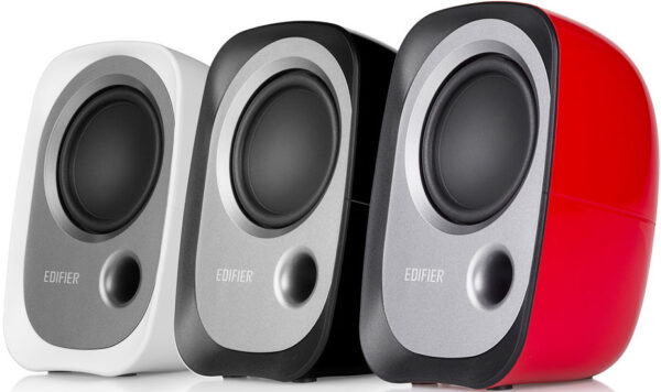 Edifier R12U USB Compact 2.0 Multimedia Speakers System (Red) - 3.5mm AUX/USB/Ideal for Desktop,Laptop,Tablet or Phone