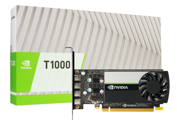 Leadtek nVidia Quadro Turing T1000 8GB Workstation Graphic Card GDDR6, PCIe ,896 CUDA cores, PCI-E 3.0 x16, 4x mDP, LP Bracket (LS)