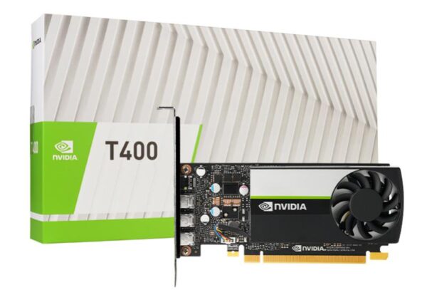 Leadtek nVidia Quadro Turing T400 Workstation GPU, 4GB GDDR6, PCI-E 3.0 x16, 384 NVidia CUDA Cores, 3x mDP 1.4, LP Bracket (LS)