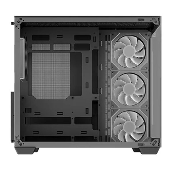 DeepCool CG530 4F ATX Case, Tempered Glass,4 Pre-Instaled Fans, USB3.0Ã—2ã€Gen2 Type-C x1ã€Audio/MicÃ—1, Cable,  Supports Rear Connector