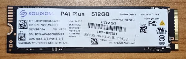 OEM 512GB Gen4 NVMe SSD 3500/1625MB/s R/W 200TBW 220K/300K IOPS 1.5M hrs MTTF PCIe 4 M.2 2280 1yr wty 500GB (not Crucial)