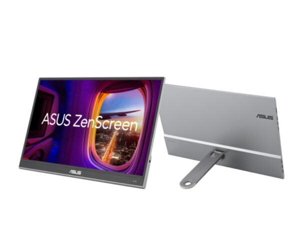 ASUS MQ16AHE 16' ZenScreen Portable Monitor, FHD (1920 x 1080), OLED, 100% DCI-P3, 1 ms Response Time, HDR-10, USB Type-C, Mini HDMI