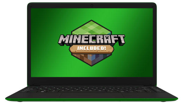 Leader Companion 403 Green - Minecraft Edition - 14' HD, Intel N4020, 4GB RAM, 128GB eMMC, Wi-Fi AC, Windows 11 Professional, 1 Year Warranty